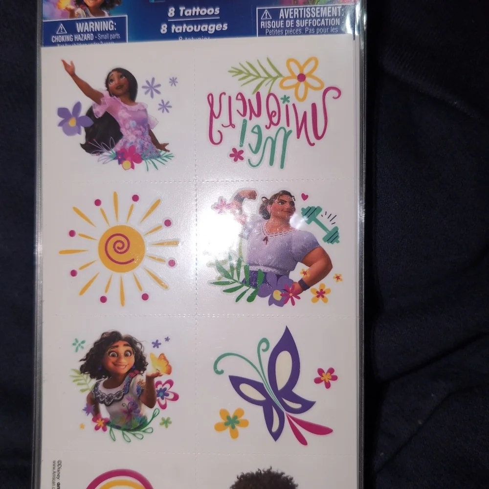 Disney Encanto Temporary Tattoos - Multicolor